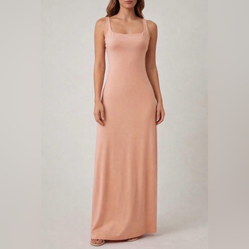 Susana Monaco Peach Maxi Dress